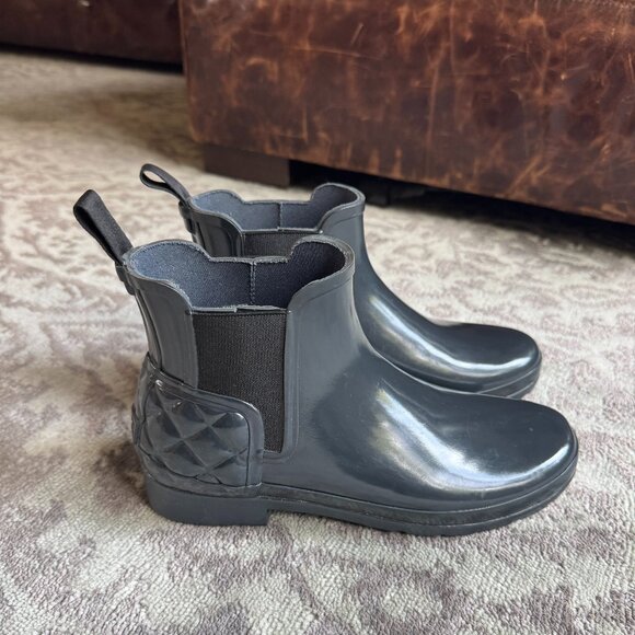 Hunter Chelsea Quilted Short Rain Boots - Picture 1 of 11